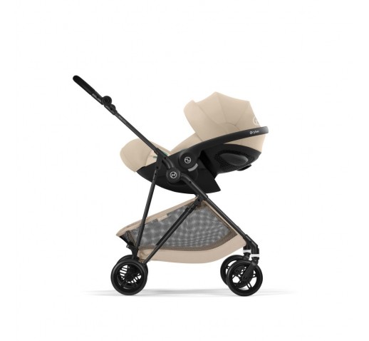 Noul Cybex Melio Carbon 2026 Almond Beige 4 in 1 cu Scoica Cloud G